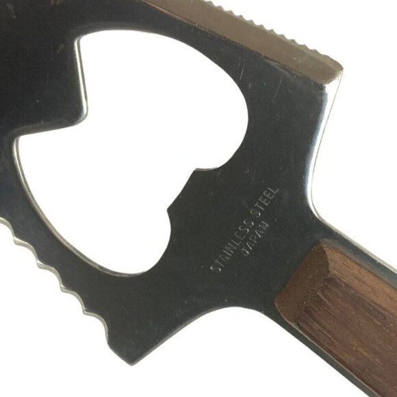 Multifunction Cheese Knife Bottle Opener Piercing Tip Stainless Steel Blade - Picture 3 of 3